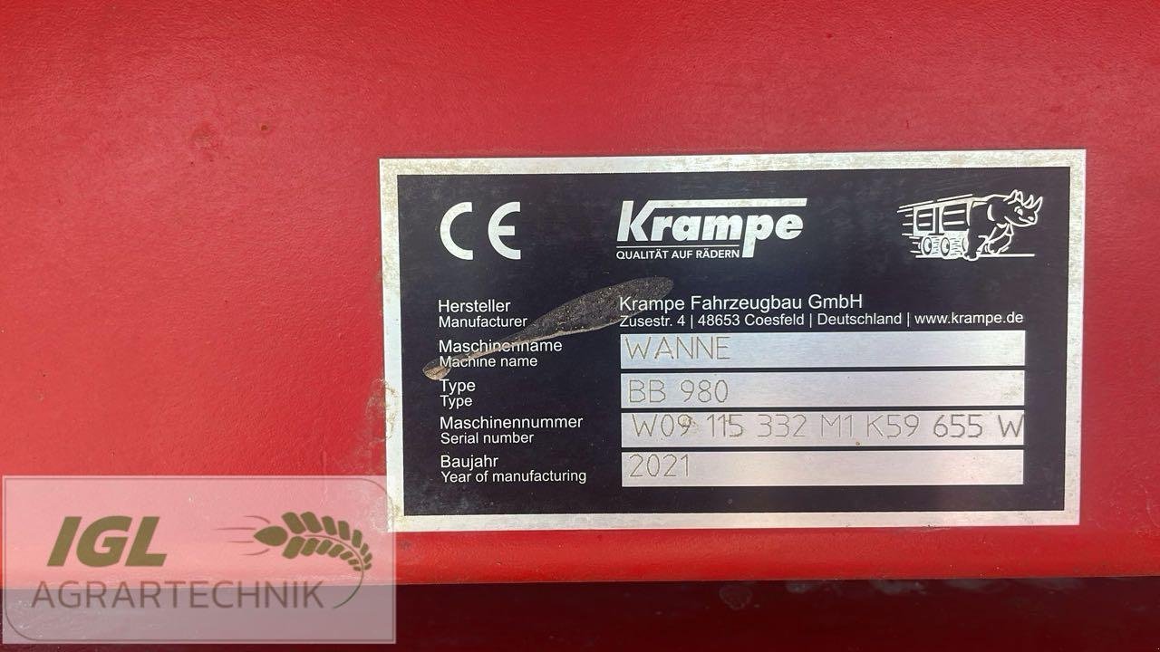 Muldenkipper des Typs Krampe BIGBODY 980, Gebrauchtmaschine in Nabburg (Bild 13)