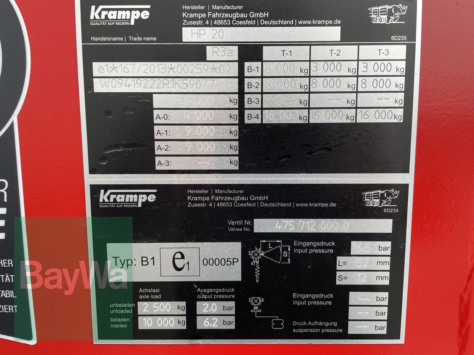 Muldenkipper типа Krampe HP 20 Carrier *Miete ab 179€/Tag*, Mietmaschine в Bamberg (Фотография 13)