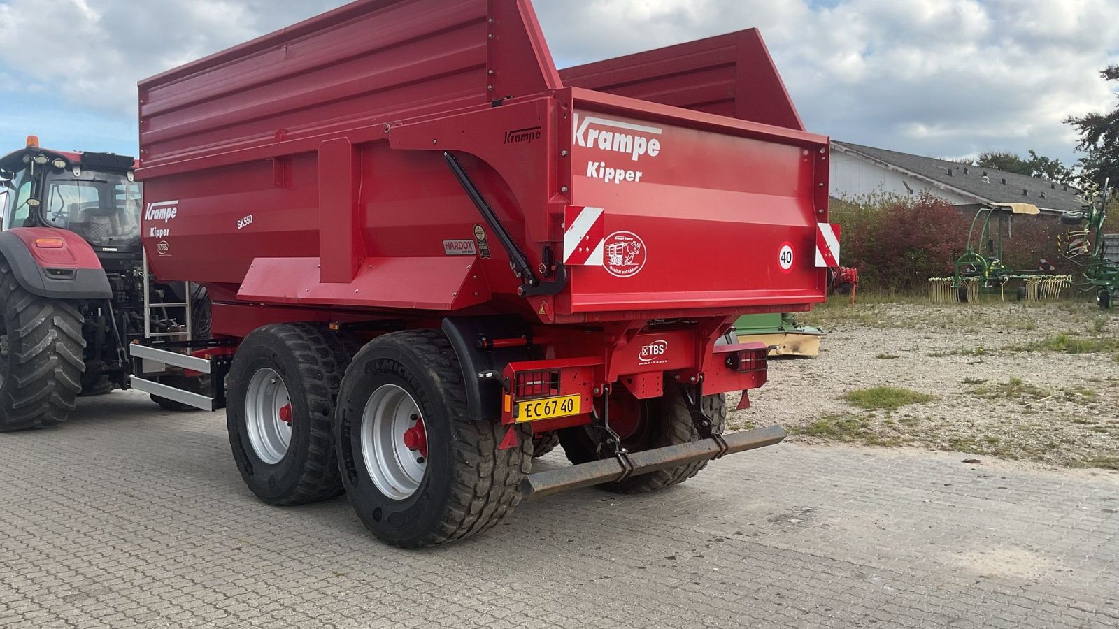 Muldenkipper типа Krampe SK 550 Entreprenørvogn med Hardox kasse, Gebrauchtmaschine в Kongerslev (Фотография 3)