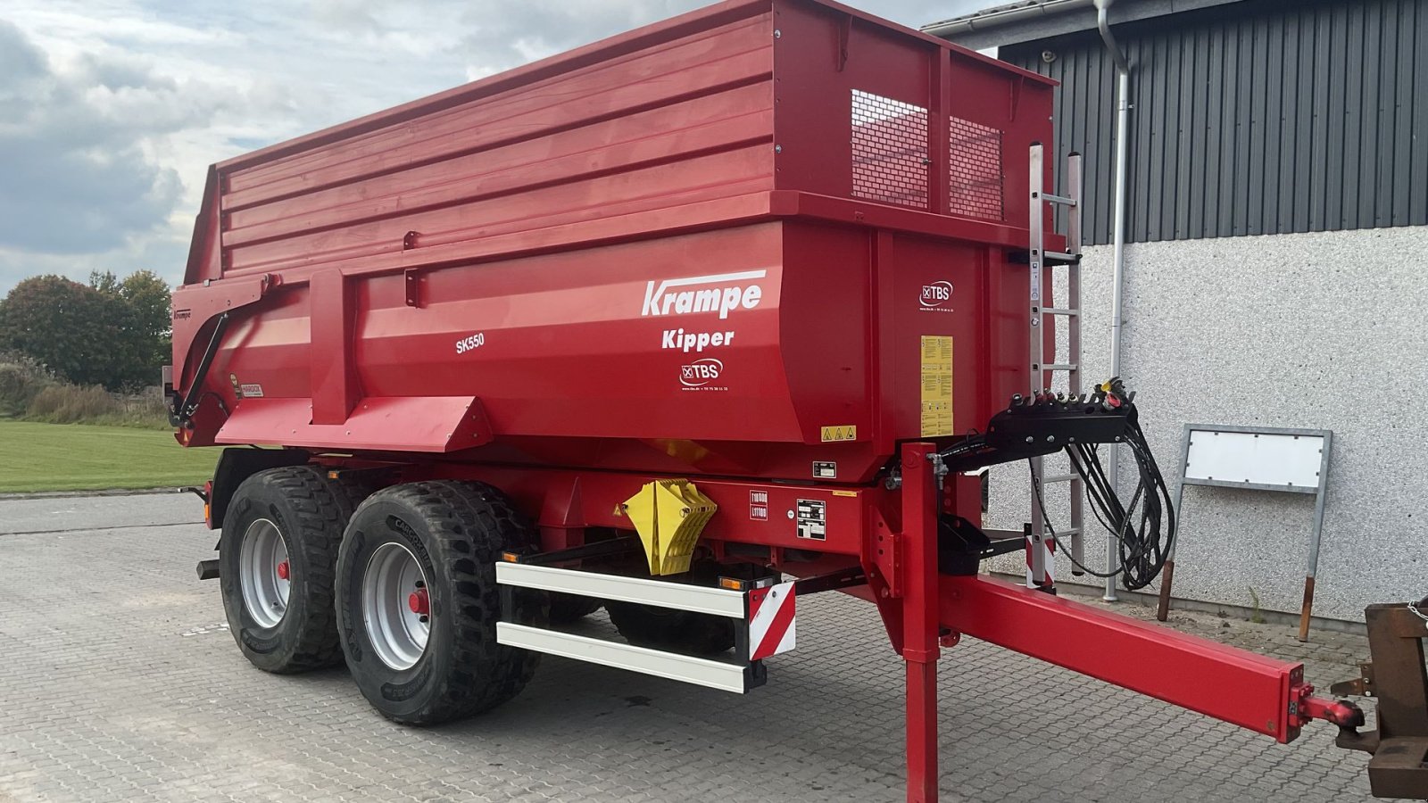 Muldenkipper типа Krampe SK 550 Entreprenørvogn med Hardox kasse, Gebrauchtmaschine в Kongerslev (Фотография 8)