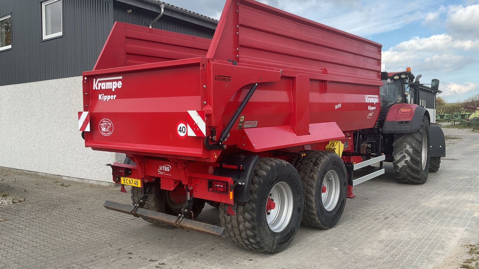 Muldenkipper типа Krampe SK 550 Entreprenørvogn med Hardox kasse, Gebrauchtmaschine в Kongerslev (Фотография 4)