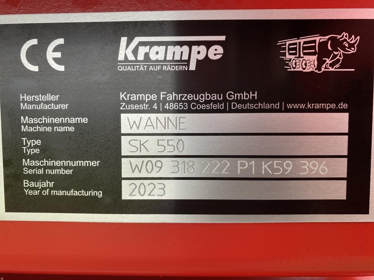 Muldenkipper des Typs Krampe SK 550, Gebrauchtmaschine in Holstebro (Bild 5)