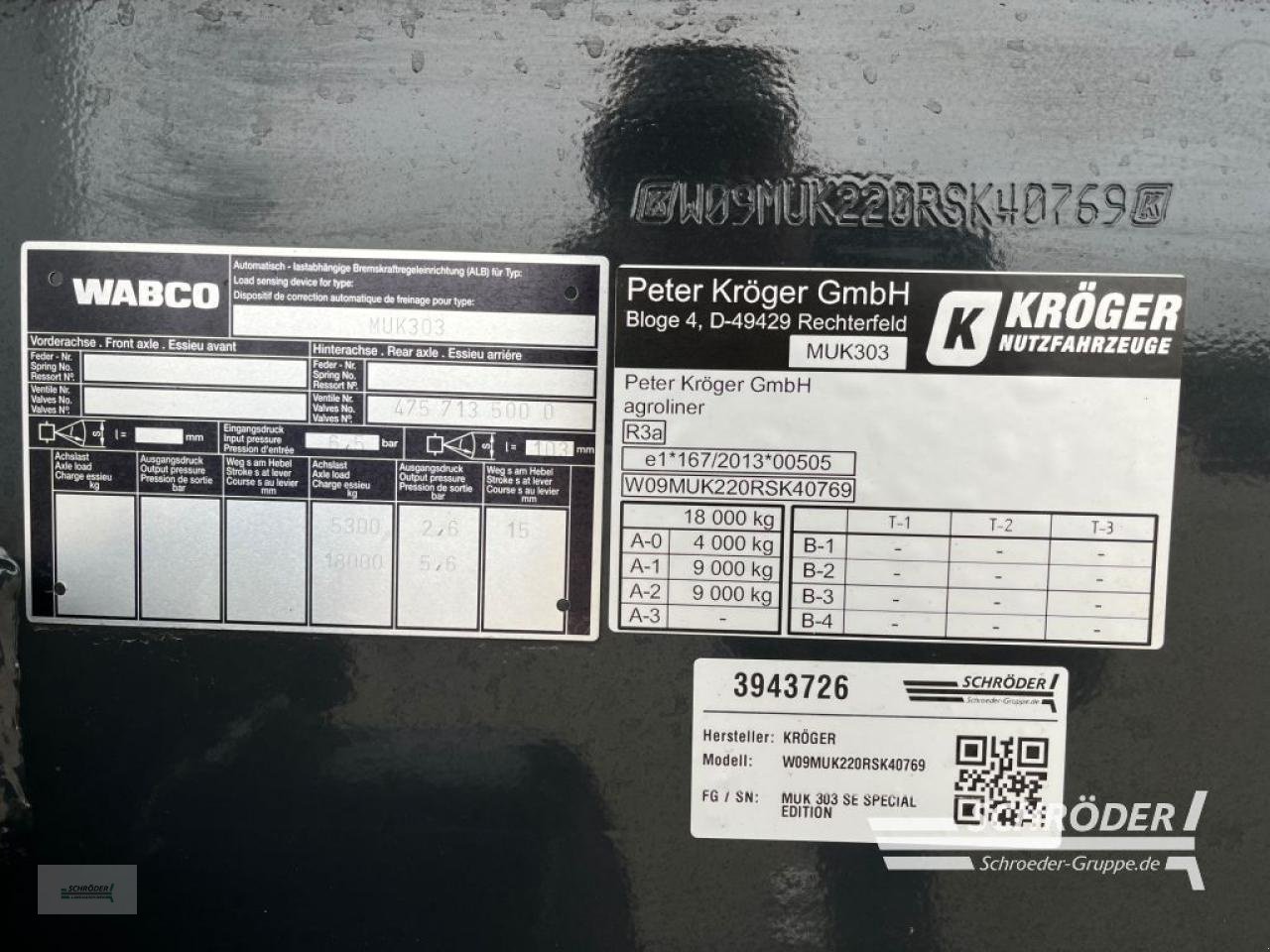 Muldenkipper типа Kröger MUK 303 SE SPECIAL EDITION, Gebrauchtmaschine в Scharrel (Фотография 11)