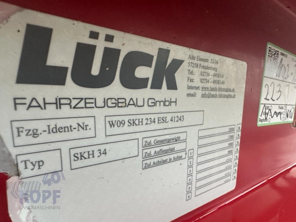 Muldenkipper vrste Lück SKH 34 Alumulde, Gebrauchtmaschine v Schutterzell (Slika 2)