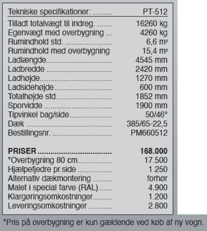 Muldenkipper tipa PRONAR PT-512, Gebrauchtmaschine u Vrå (Slika 14)