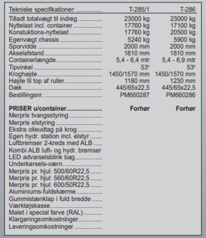 Muldenkipper tip PRONAR T 286 kroghejsevogn, Gebrauchtmaschine in Vrå (Poză 8)