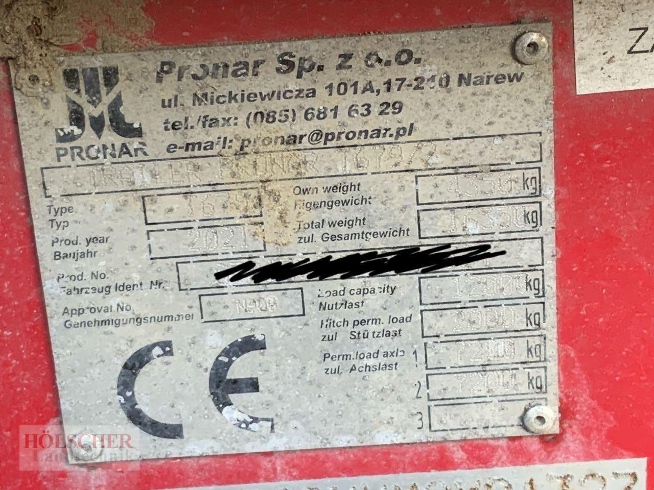 Muldenkipper des Typs PRONAR T679/2, Gebrauchtmaschine in Warendorf (Bild 3)