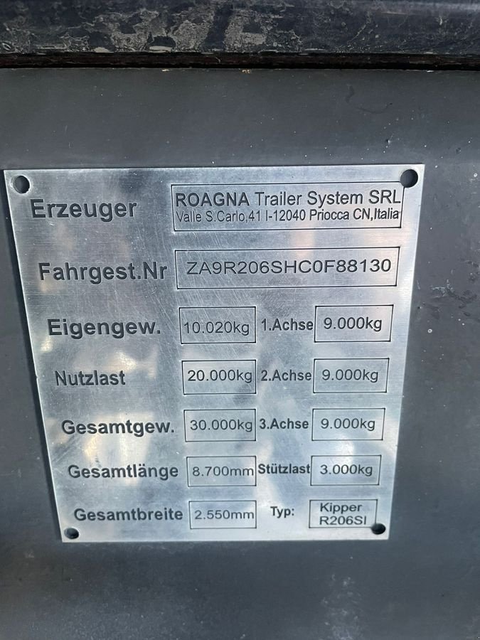 Muldenkipper του τύπου Roagna R 206 SI, Gebrauchtmaschine σε Göpfritz (Φωτογραφία 16)