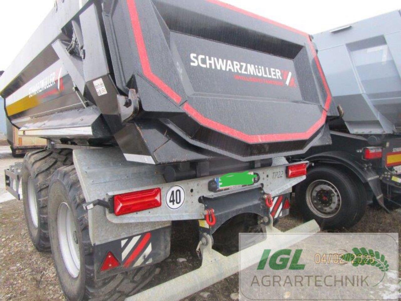 Muldenkipper typu Schwarzmüller 2 ACHS-ZENTRALACHS-SCHWERLAST MULDENKIPPER TP 22, Neumaschine v Nabburg (Obrázek 5)