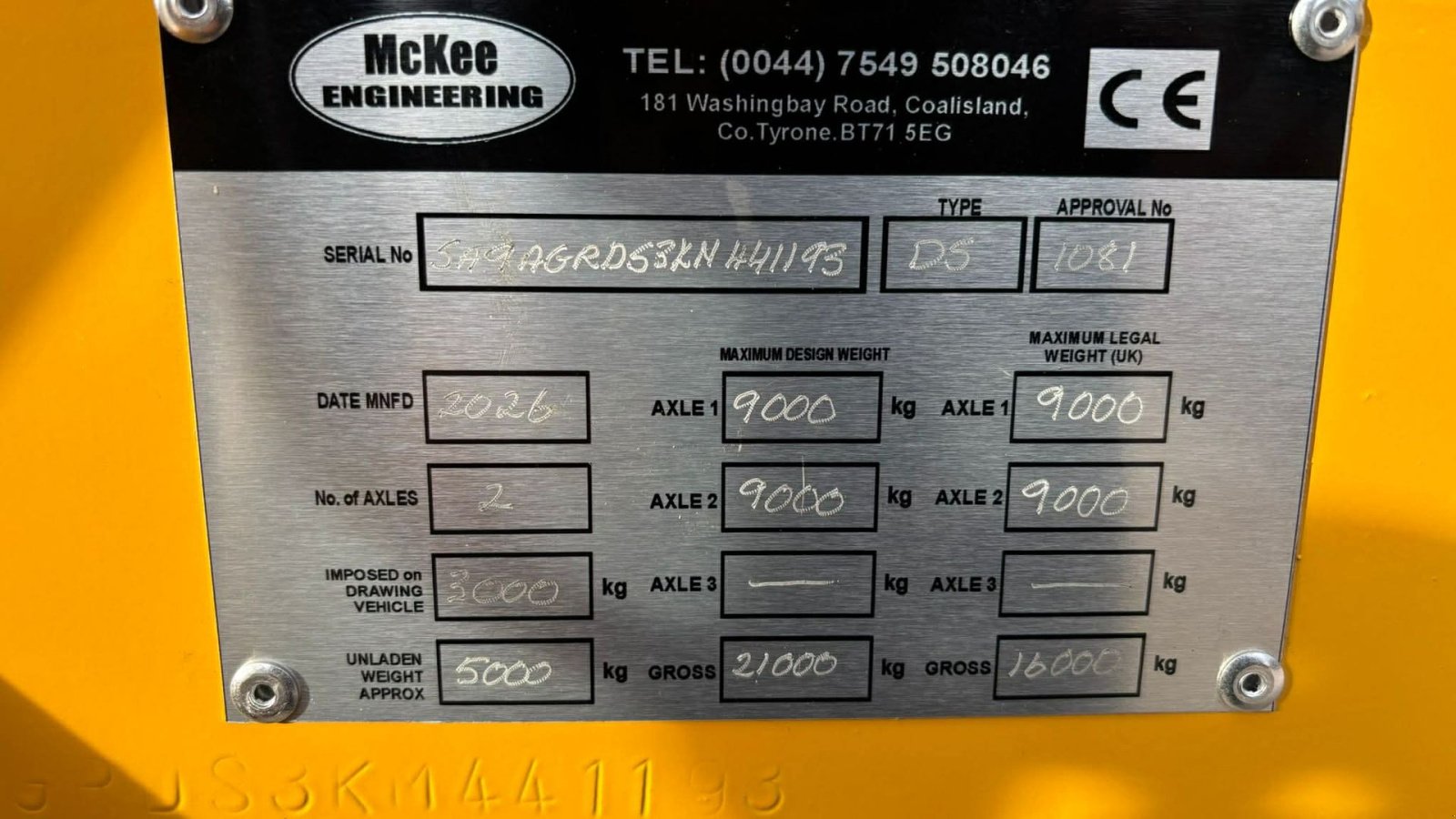 Muldenkipper типа Sonstige 16T entrepenørvogn med nedfoldbare sider, Gebrauchtmaschine в Mariager (Фотография 20)