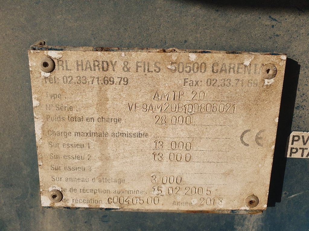 Muldenkipper типа Sonstige Hardy ATP 20, Gebrauchtmaschine в VALOGNES (Фотография 6)