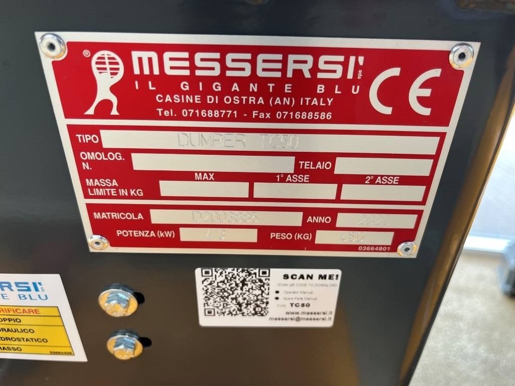 Muldenkipper of the type Sonstige Messersi TC50 Honda med læsseskovl, Gebrauchtmaschine in Vrå, Frejlev, Hornslet & Ringsted (Picture 3)