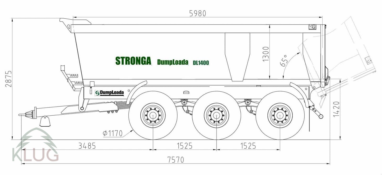 Muldenkipper tipa Stronga DumpLoada DL800-1400 Erdbaukipper, Neumaschine u Pirching am Traubenberg (Slika 10)
