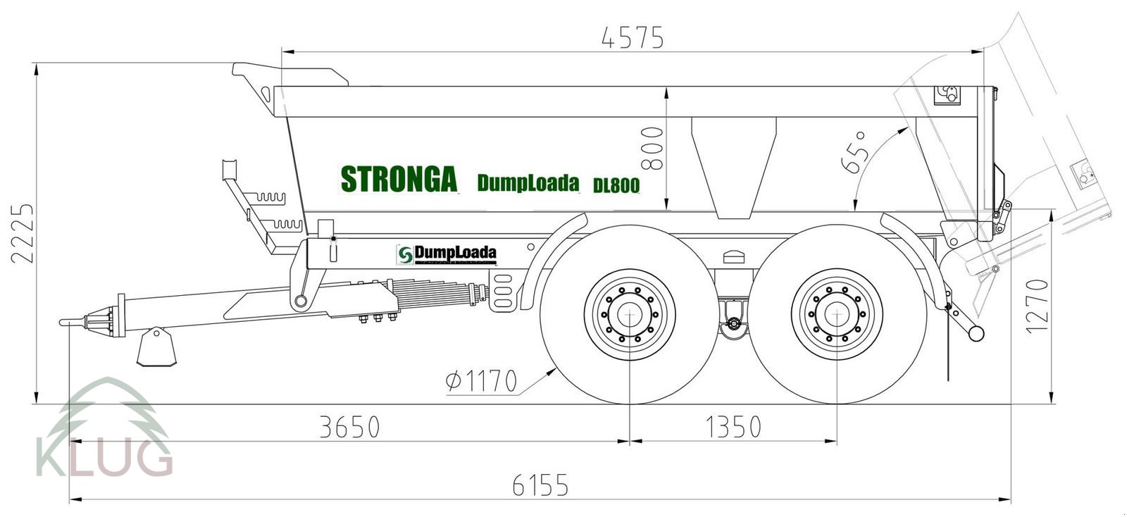 Muldenkipper tipa Stronga DumpLoada DL800-1400 Erdbaukipper, Neumaschine u Pirching am Traubenberg (Slika 16)