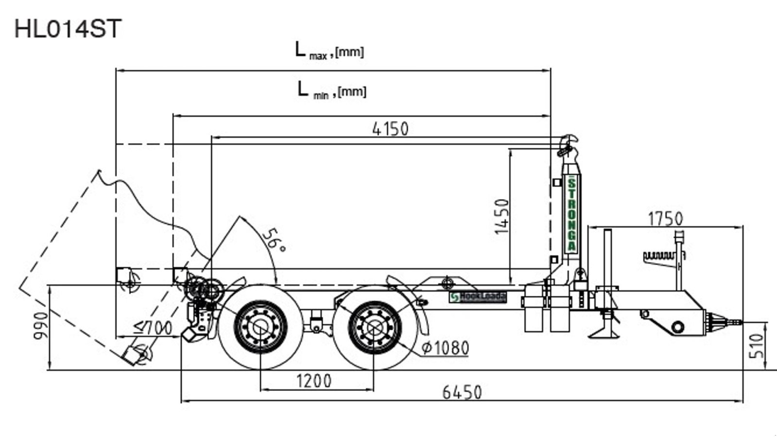 Muldenkipper типа Stronga HL014S, Gebrauchtmaschine в Vrå (Фотография 11)