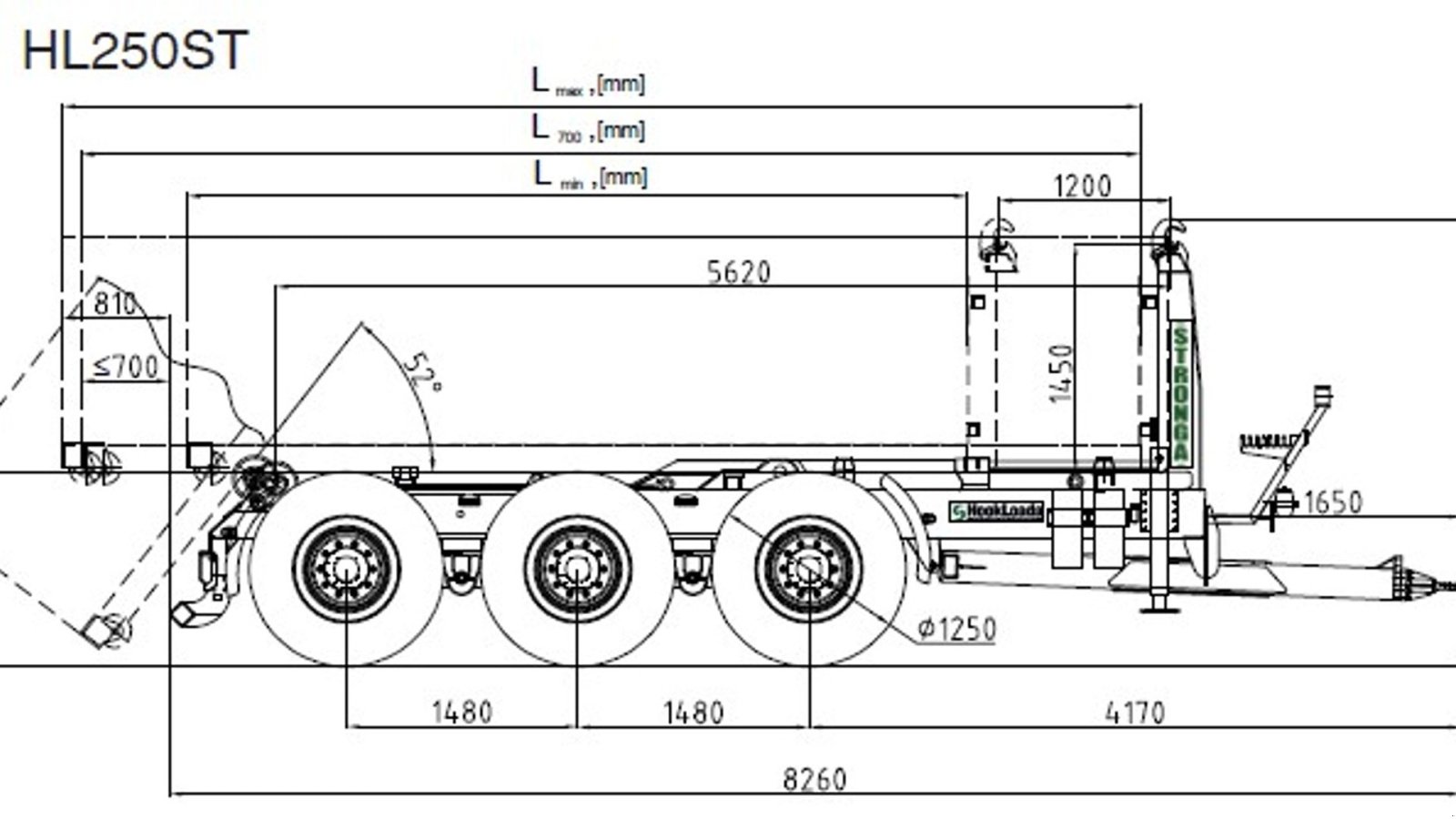 Muldenkipper del tipo Stronga HL250ST, Gebrauchtmaschine In Vrå (Immagine 17)
