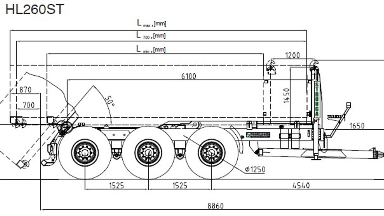 Muldenkipper типа Stronga HL260ST, Gebrauchtmaschine в Vrå (Фотография 19)