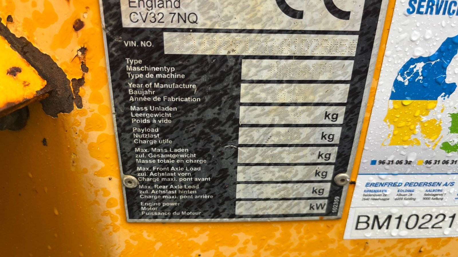 Muldenkipper tipa Thwaites 2 tons 2tons dumper med højtip og sving, Gebrauchtmaschine u Rønnede (Slika 7)