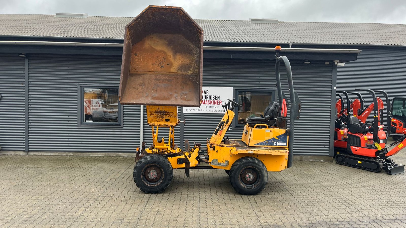 Muldenkipper tipa Thwaites 2 tons 2tons dumper med højtip og sving, Gebrauchtmaschine u Rønnede (Slika 1)