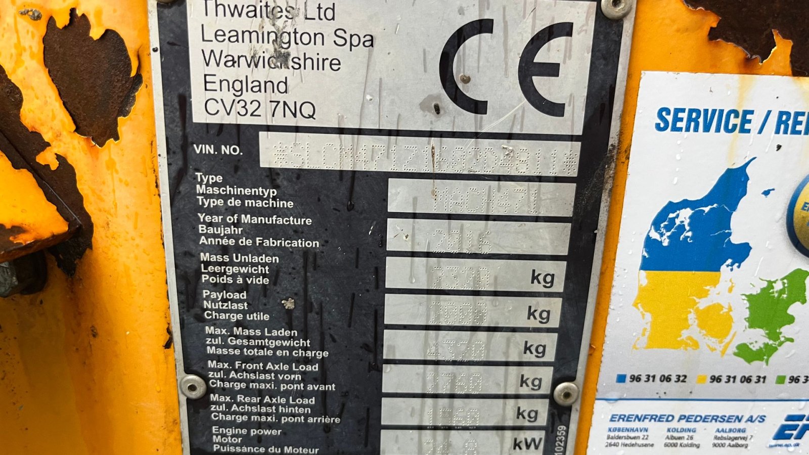 Muldenkipper типа Thwaites 2 tons Højtip og sving, Gebrauchtmaschine в Rønnede (Фотография 7)