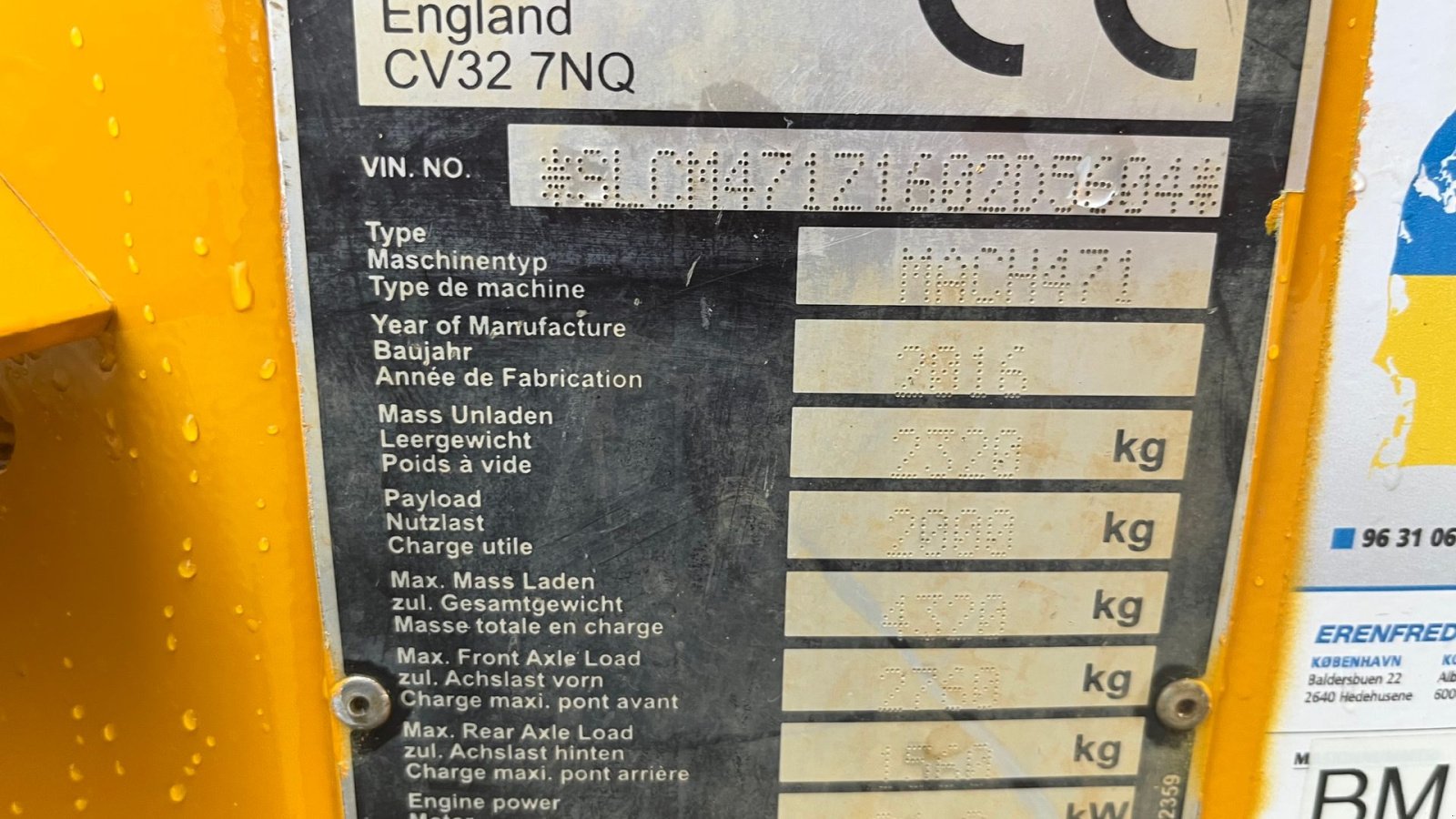 Muldenkipper типа Thwaites 2 tons Højtip og svingbar lad, Gebrauchtmaschine в Rønnede (Фотография 9)