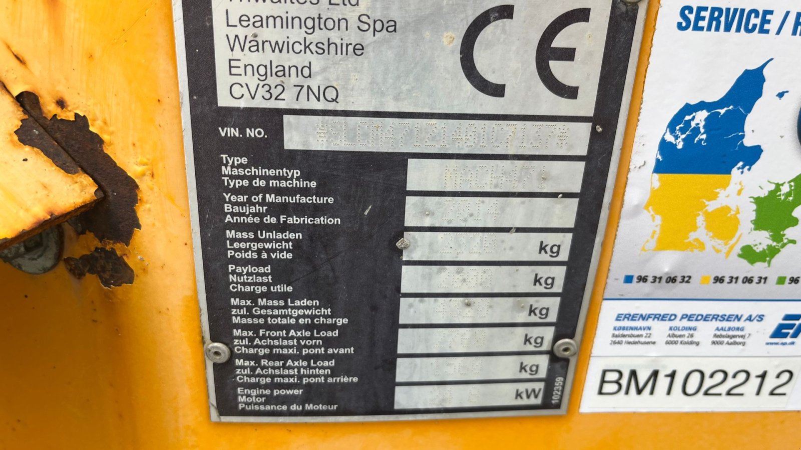 Muldenkipper типа Thwaites 2 tons svingbar lad og højtip, Gebrauchtmaschine в Rønnede (Фотография 9)