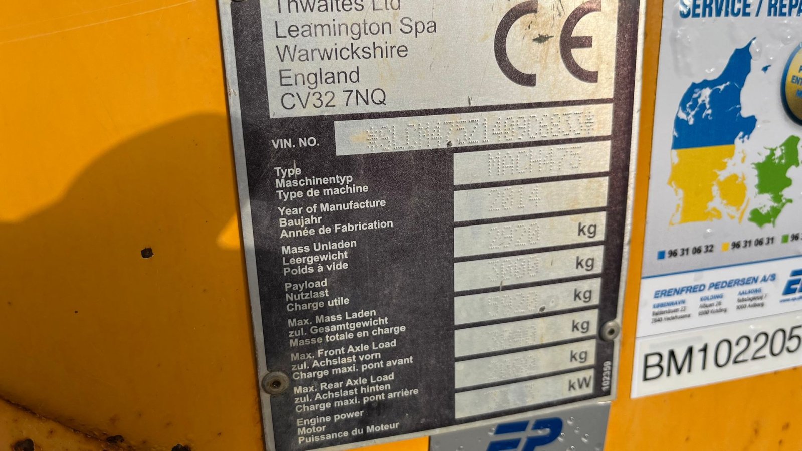 Muldenkipper типа Thwaites 3 T Med højtip og sving, Gebrauchtmaschine в Rønnede (Фотография 9)