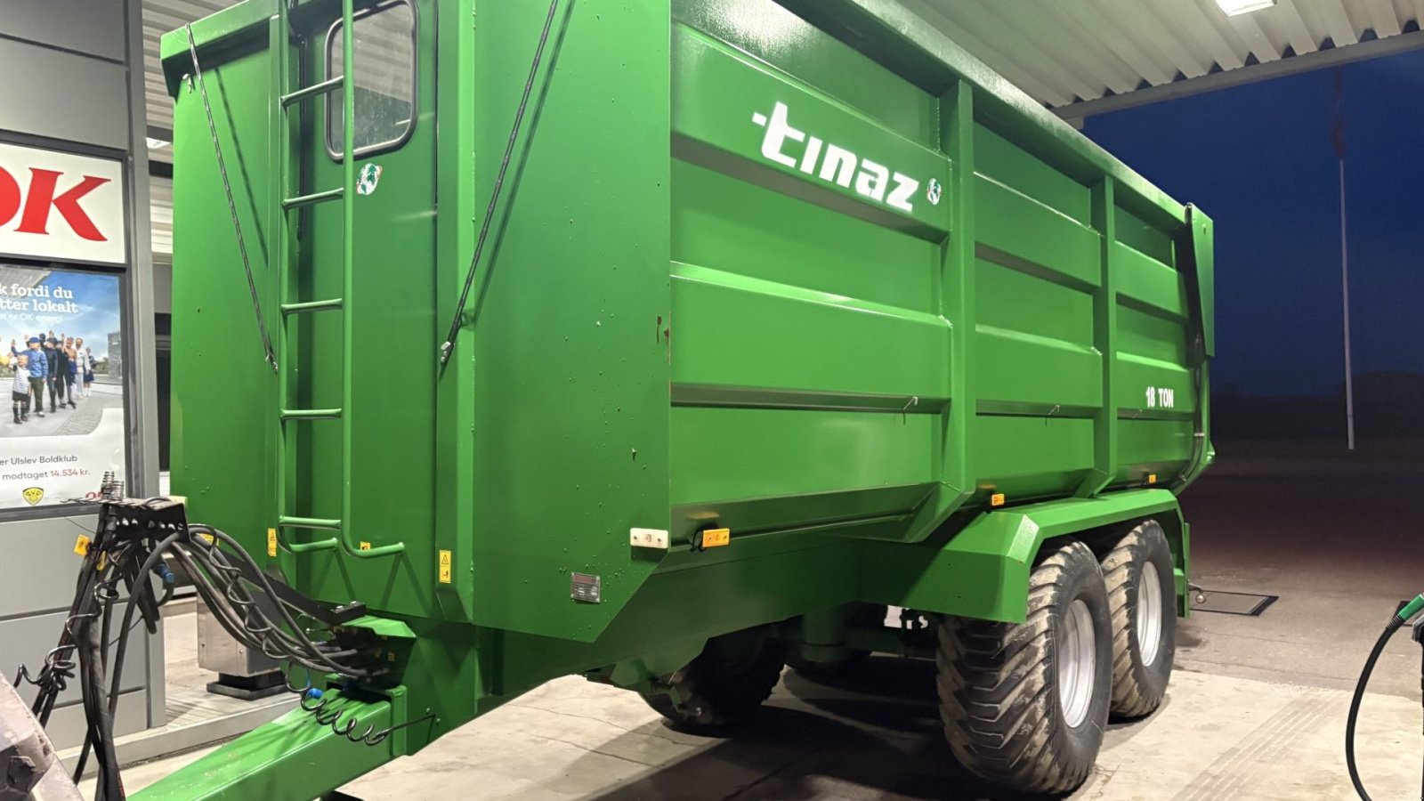 Muldenkipper от тип Tinaz 18 tons bagtipvogne, Gebrauchtmaschine в øster ulslev (Снимка 1)