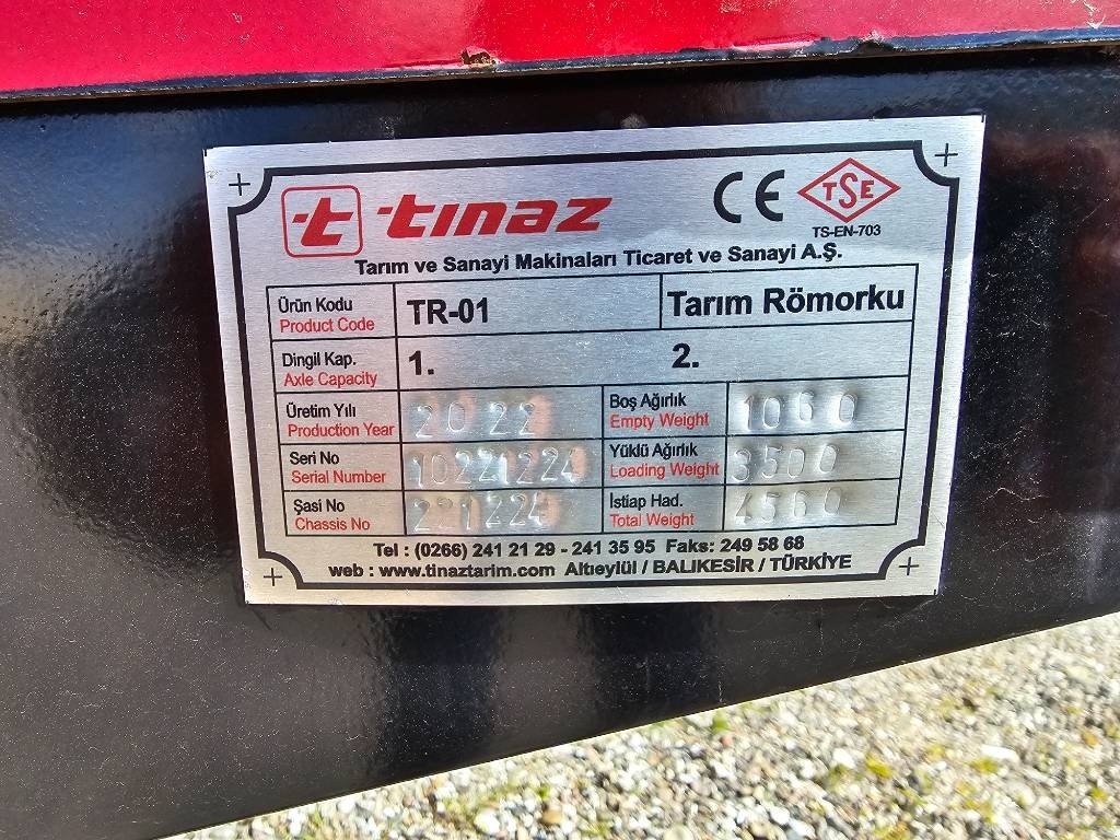 Muldenkipper Türe ait Tinaz 3,5 ton, Gebrauchtmaschine içinde Ringe (resim 7)
