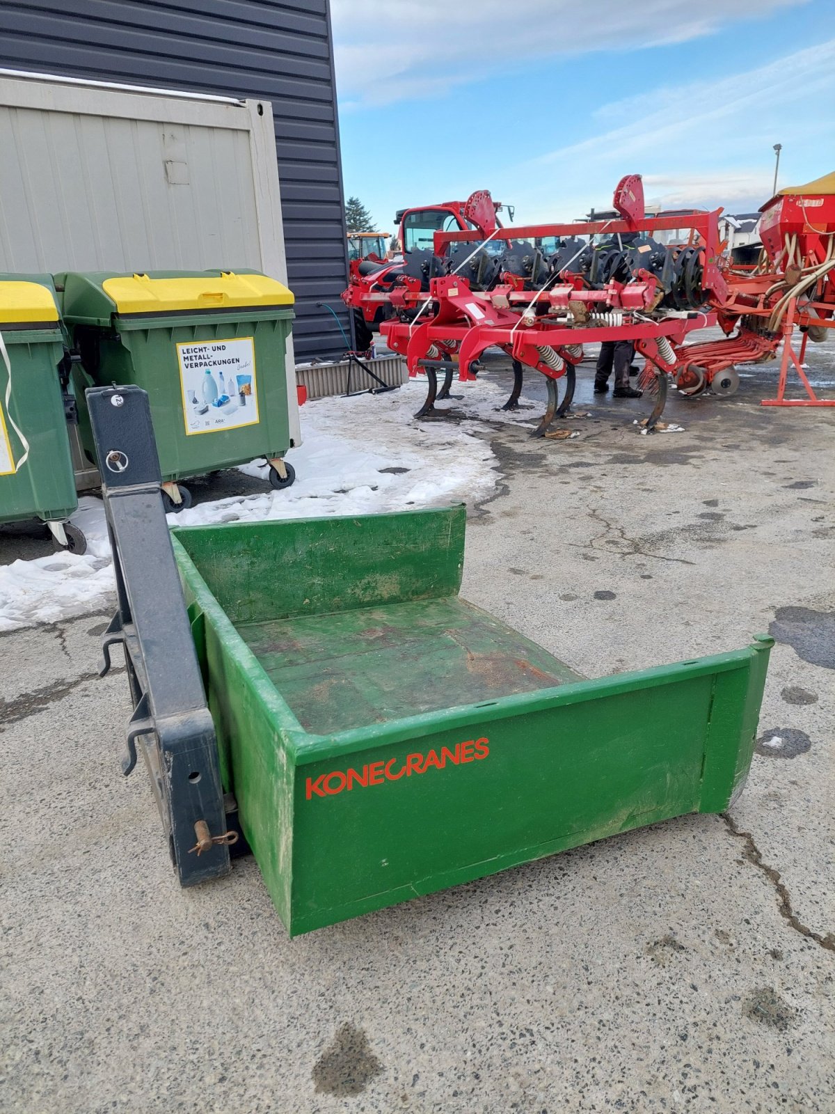 Muldenkipper типа Transportkiste 1,60m hydraulisch, 1 Rückwand fehlt (12382) ., Gebrauchtmaschine в Strem (Фотография 1)