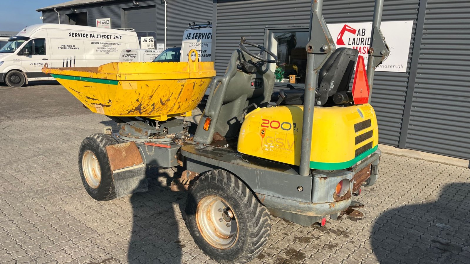 Muldenkipper tipa Wacker Neuson 2001hs 2tons dumper med højtip og sving, Gebrauchtmaschine u Rønnede (Slika 2)