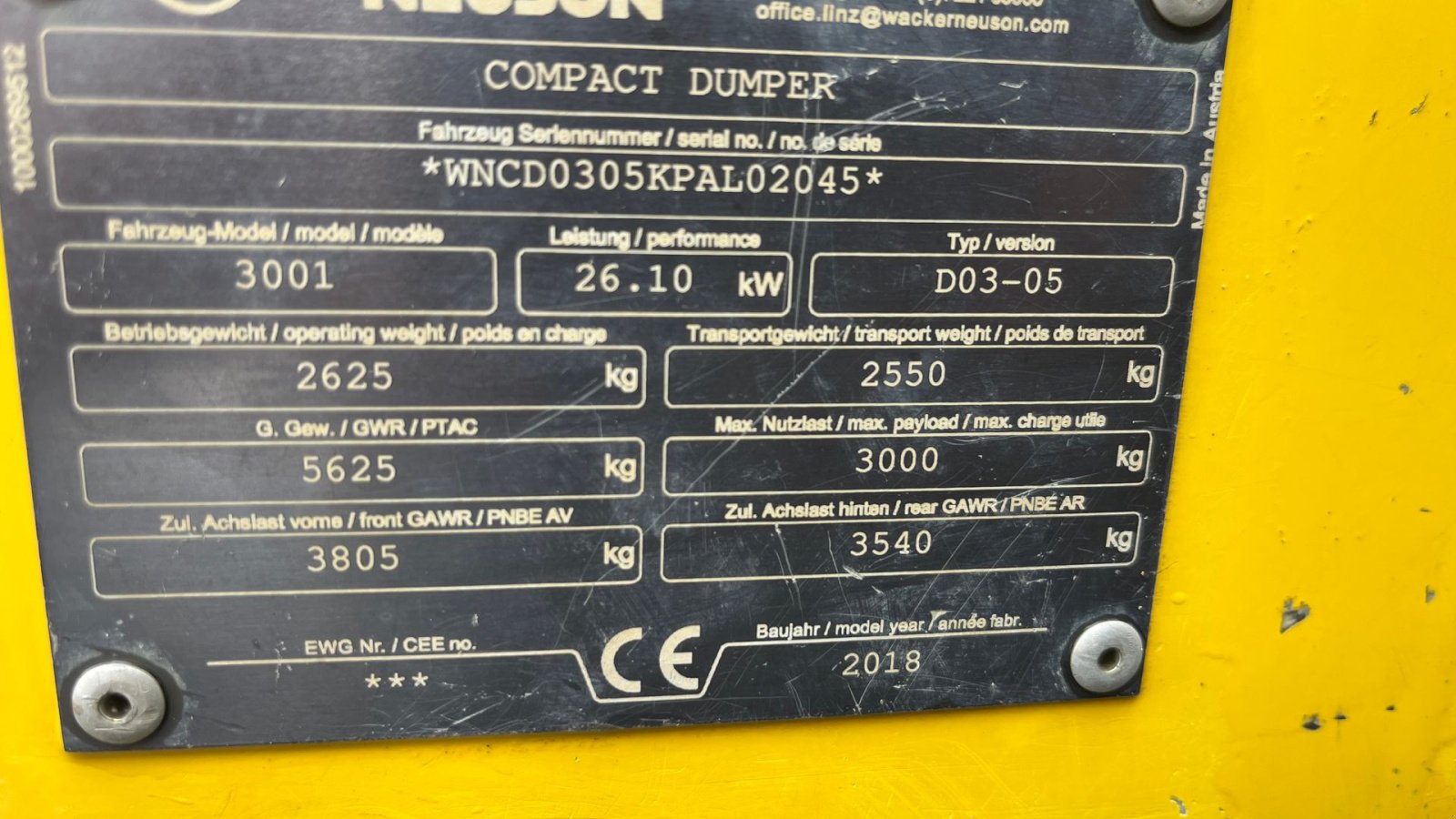 Muldenkipper типа Wacker Neuson 3001s med svingbar lad, Gebrauchtmaschine в Rønnede (Фотография 10)