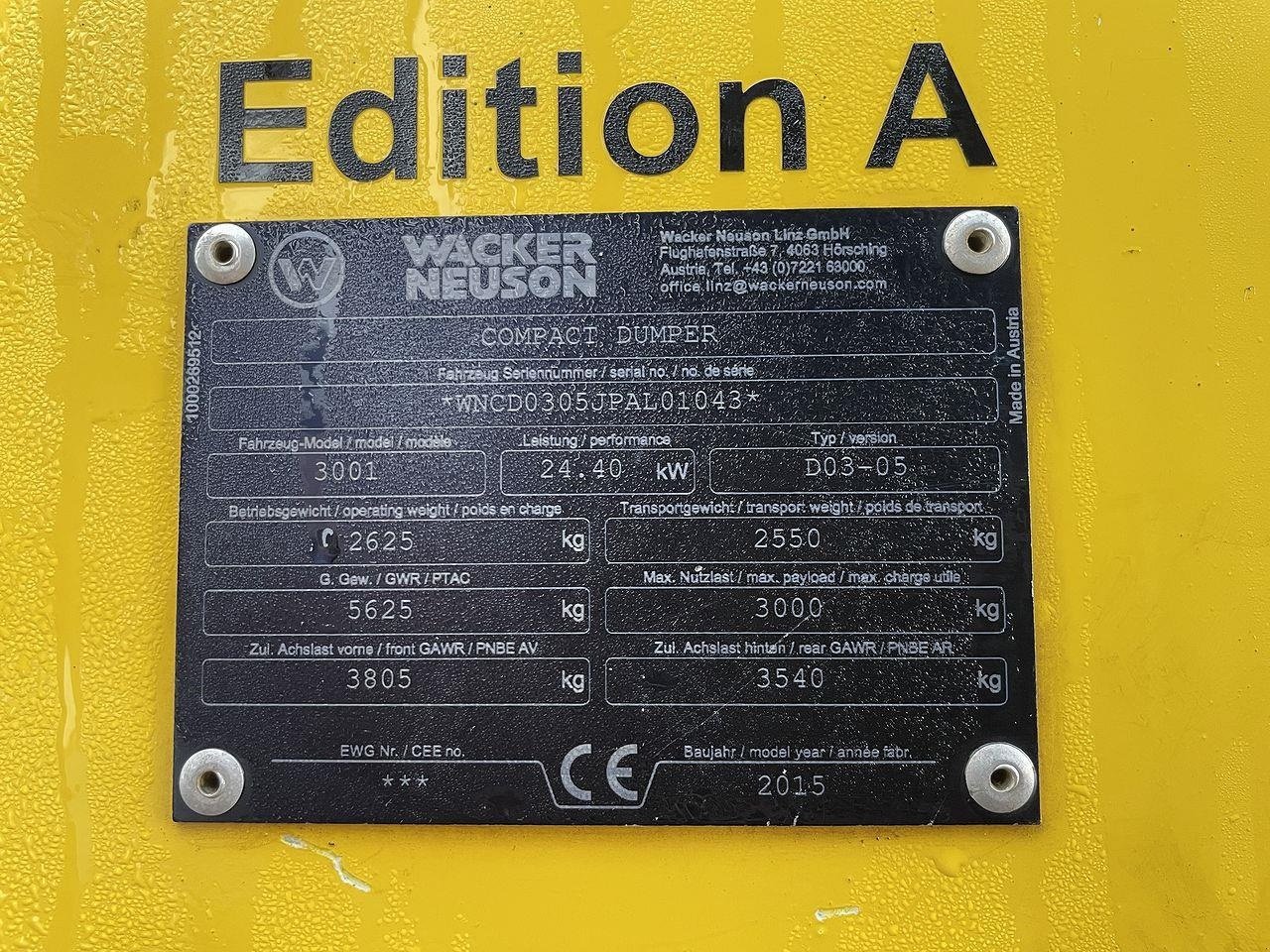 Muldenkipper typu Wacker Neuson 3001S, Gebrauchtmaschine v Skive (Obrázek 11)