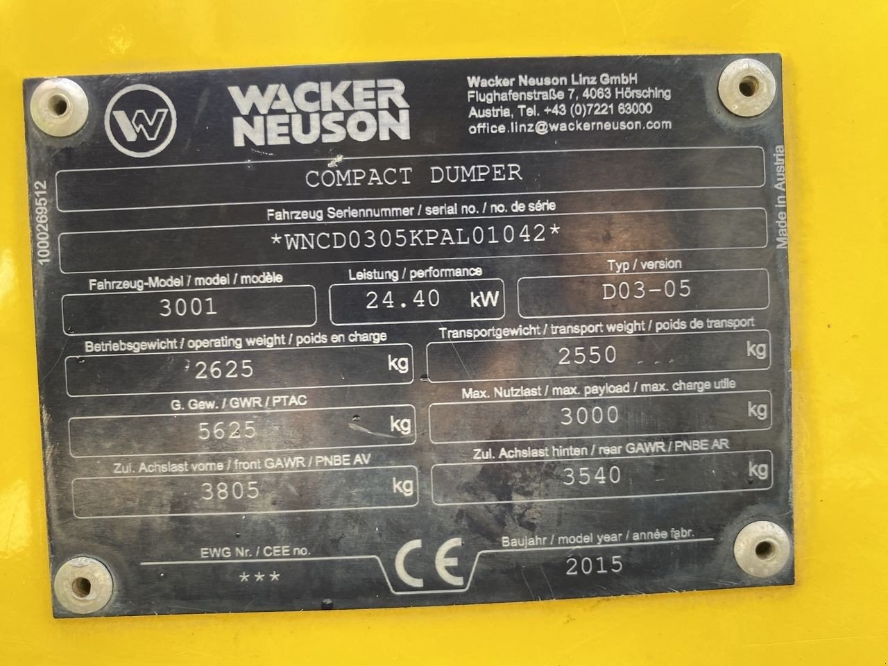 Muldenkipper vrste Wacker Neuson 3001S, Gebrauchtmaschine v Skive (Slika 11)