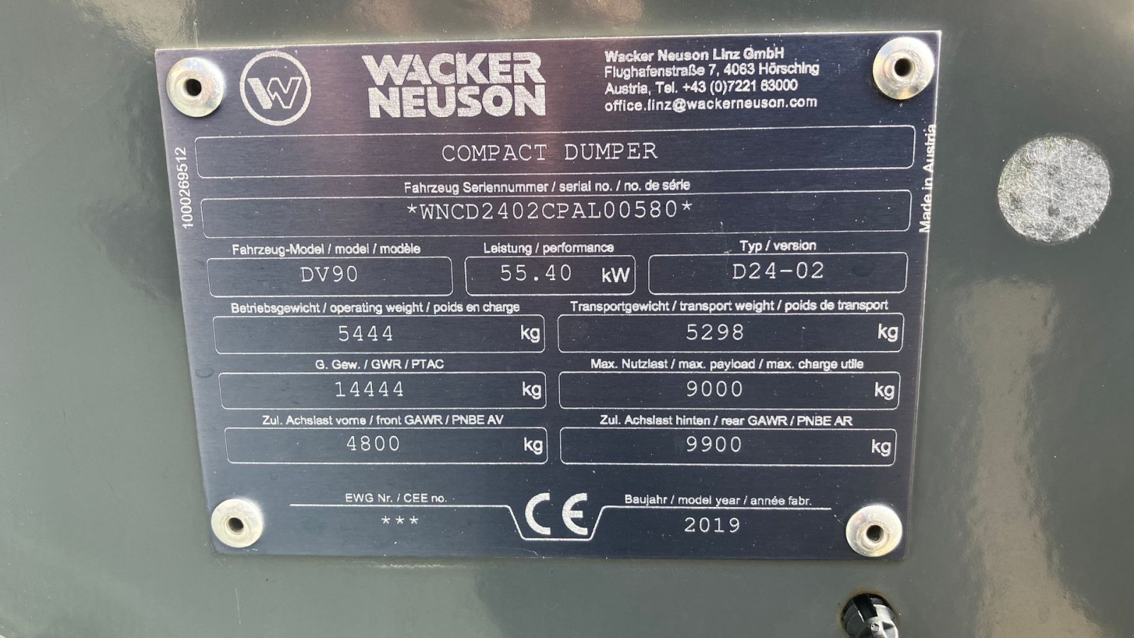 Muldenkipper za tip Wacker Neuson DV90 Dual view, Gebrauchtmaschine u Spøttrup (Slika 23)