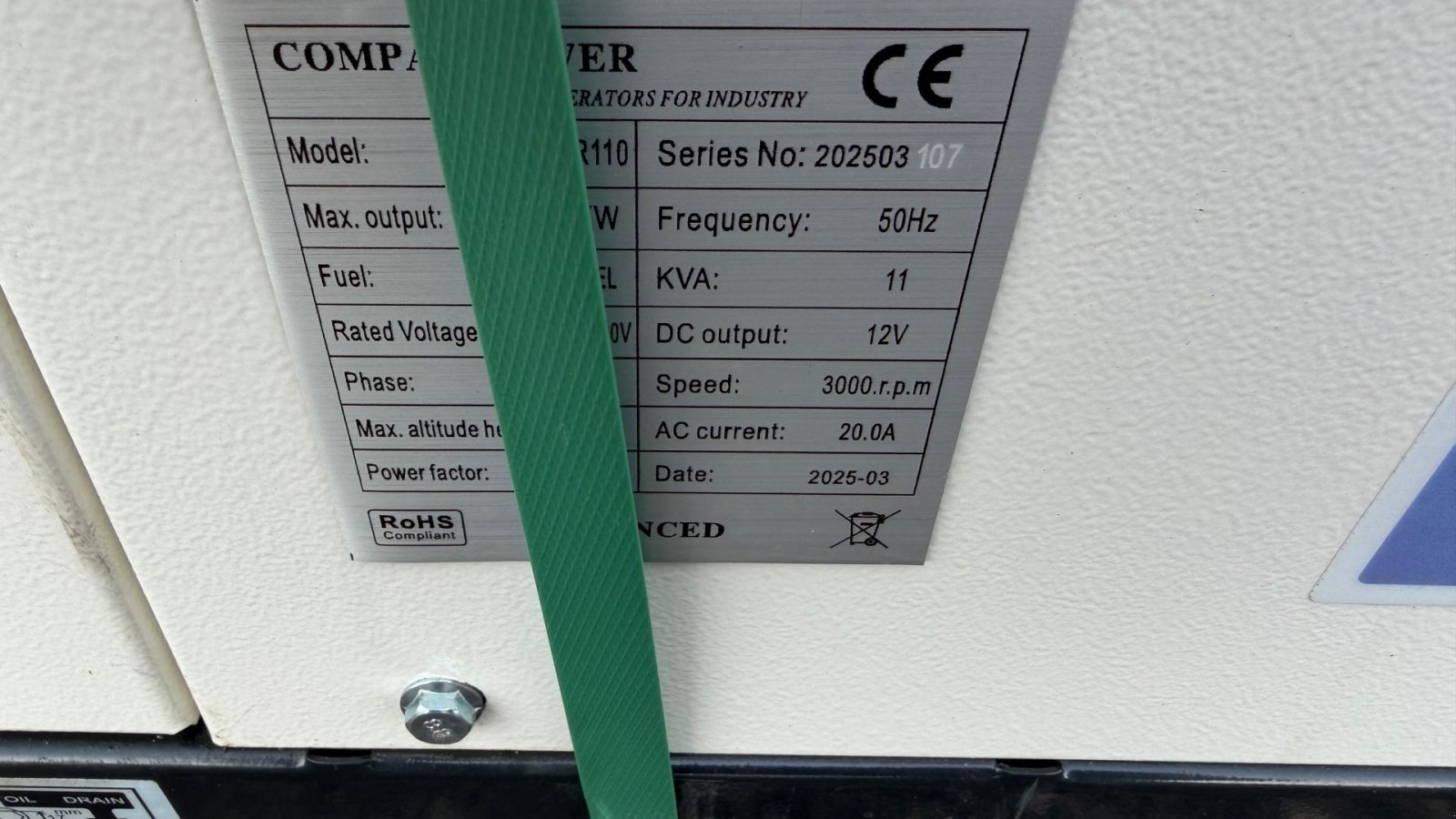 Notstromaggregat a típus Agri-Power VG-R110 11 KVA Støjsvag Diesel Generator - 3 stk på lager, Gebrauchtmaschine ekkor: Dronninglund (Kép 10)