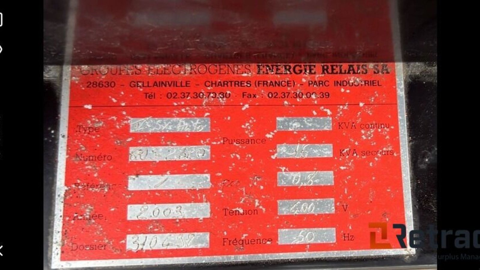 Notstromaggregat of the type Atlas Copco generator 16KW-20KVA, Gebrauchtmaschine in Rødovre (Picture 3)