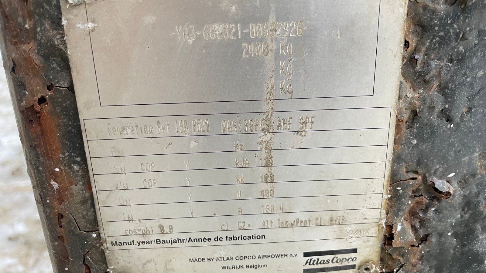 Notstromaggregat от тип Atlas Copco Generator, Gebrauchtmaschine в Hårlev (Снимка 6)