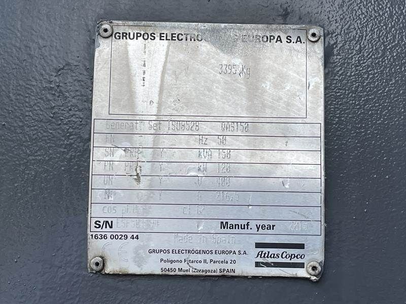 Notstromaggregat tipa Atlas Copco QAS 150, Gebrauchtmaschine u Waregem (Slika 10)