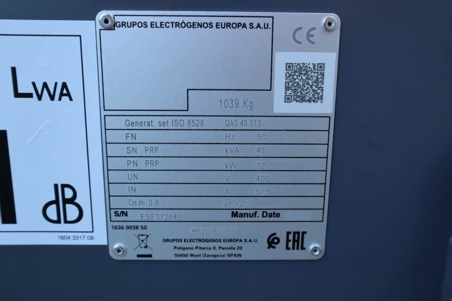Notstromaggregat του τύπου Atlas Copco QAS 40 ST3 Valid inspection, *Guarantee! Diesel, 4, Gebrauchtmaschine σε Groenlo (Φωτογραφία 11)