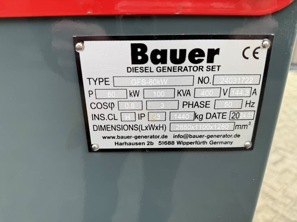 Notstromaggregat typu Bauer 110 KVA, Gebrauchtmaschine v Luttenberg (Obrázek 10)