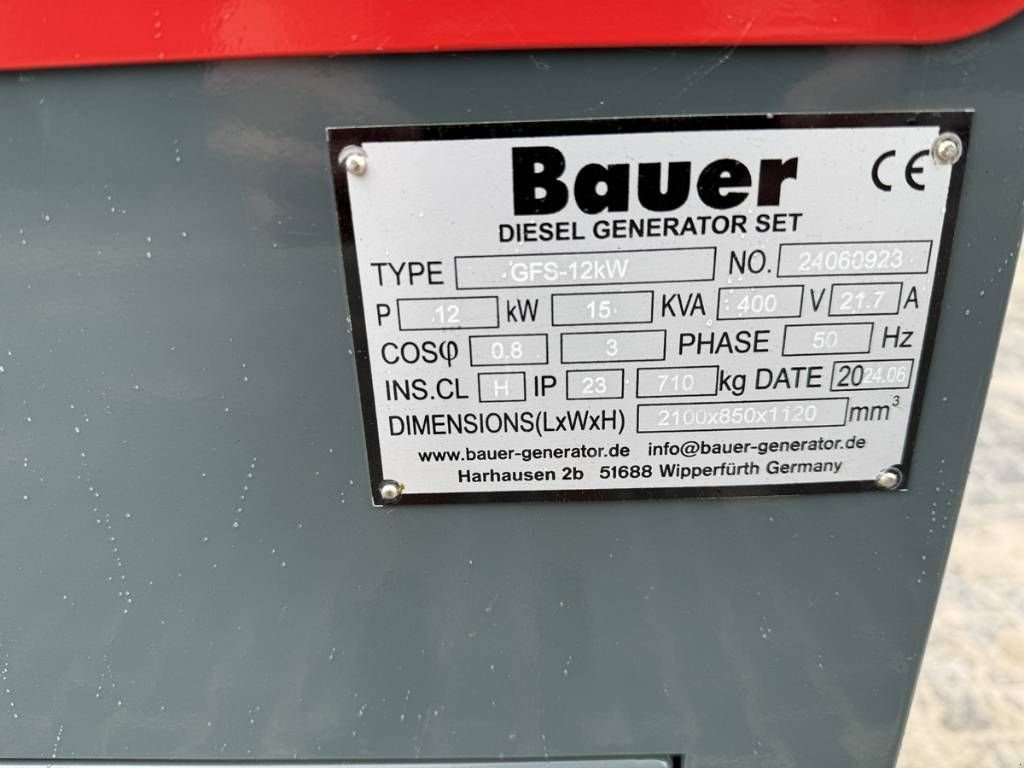 Notstromaggregat des Typs Bauer 15 KVA, Neumaschine in Luttenberg (Bild 4)