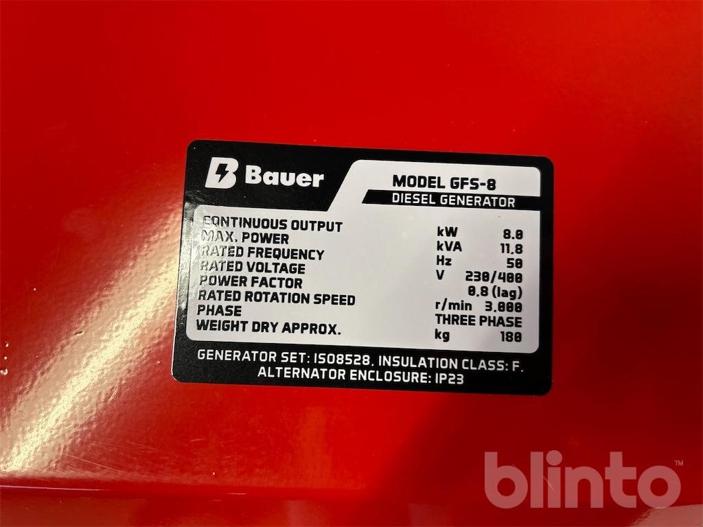 Notstromaggregat del tipo Bauer GFS-8, Gebrauchtmaschine en Düsseldorf (Imagen 5)