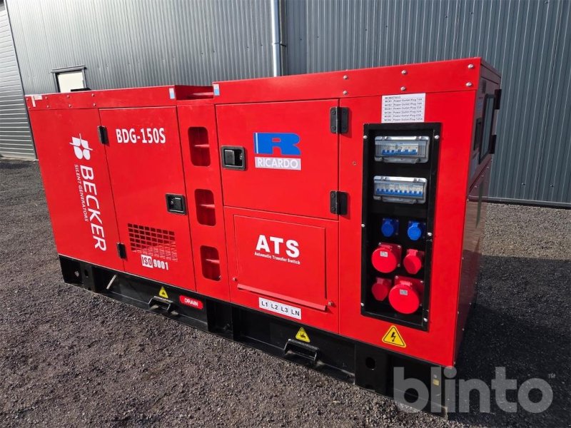 Notstromaggregat del tipo Becker BDG-150S, Gebrauchtmaschine In Düsseldorf