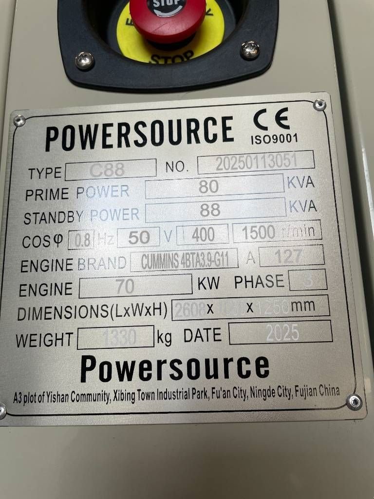 Notstromaggregat of the type Cummins 4BTA3.9-G11 - 88 kVA Generator - DPX-19834, Neumaschine in Dordrecht (Picture 7)