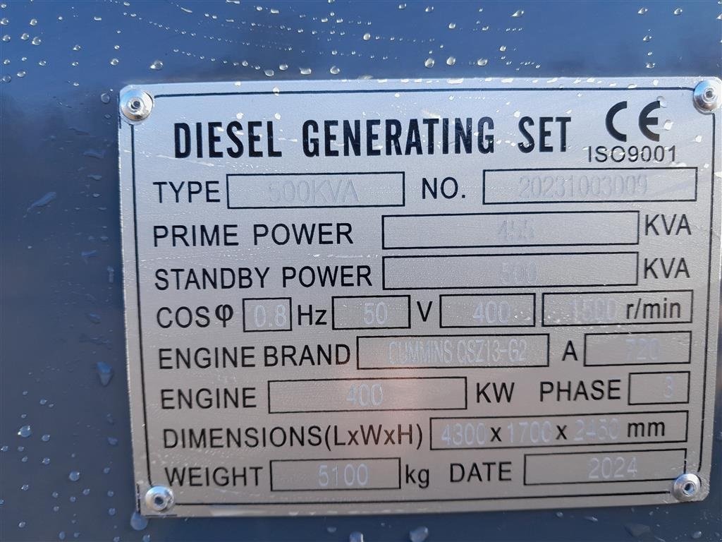 Notstromaggregat typu Cummins 500KWA, Gebrauchtmaschine v Rødekro (Obrázek 7)