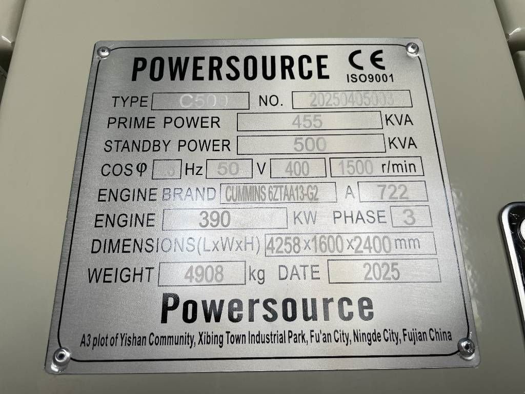Notstromaggregat of the type Cummins 6ZTAA13-G4 - 500 kVA Generator - DPX-19845, Neumaschine in Dordrecht (Picture 7)