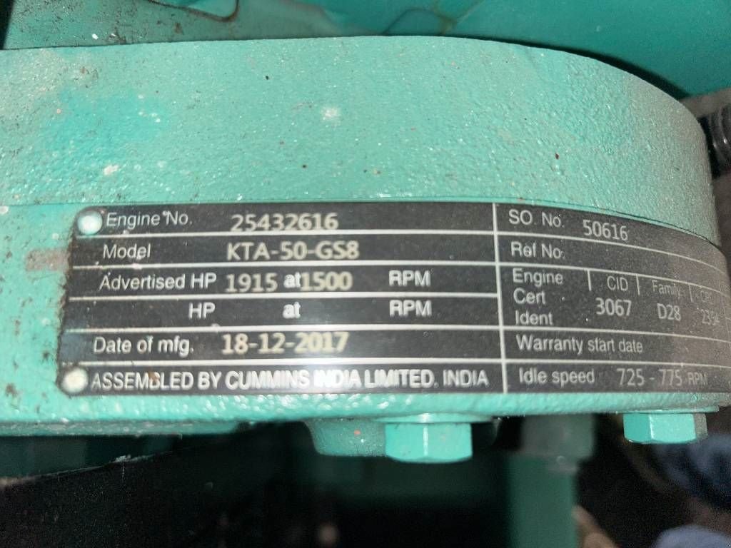 Notstromaggregat del tipo Cummins C1675D5A - 1.675 kVA Generator - DPX-12626, Gebrauchtmaschine en Dordrecht (Imagen 9)