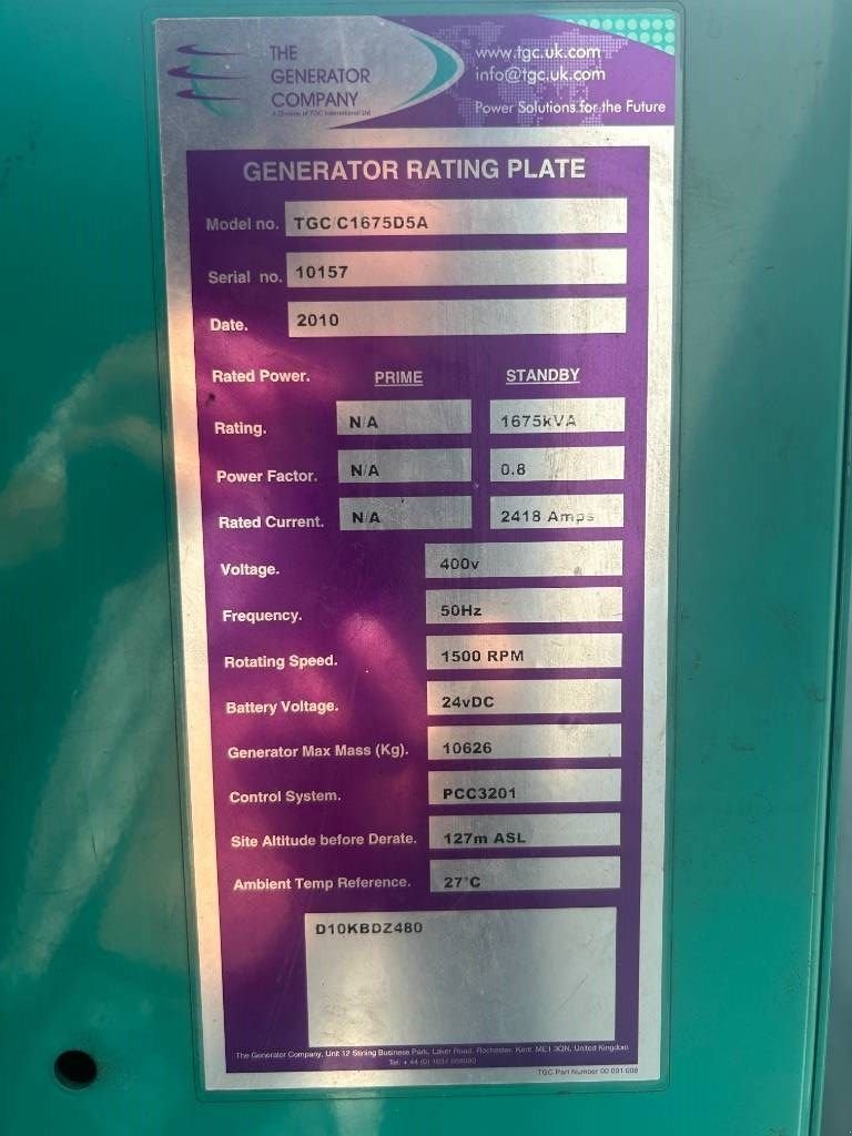Notstromaggregat typu Cummins C1675D5A - 1.675 kVA Generator - DPX-12627, Gebrauchtmaschine v Dordrecht (Obrázek 5)