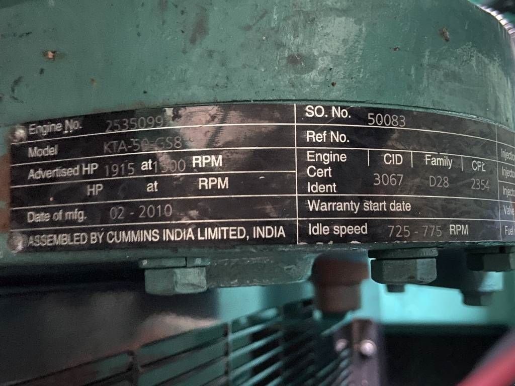 Notstromaggregat typu Cummins C1675D5A - 1.675 kVA Generator - DPX-12627, Gebrauchtmaschine v Dordrecht (Obrázek 10)